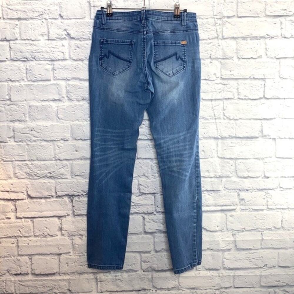 Max Studio Jeans Womens Size 6 Medium Wash Mid Rise Skinny Ankle Jeans - Picture 7 of 15
